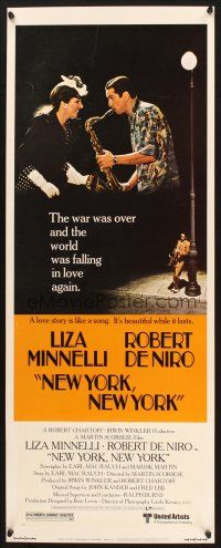 2a461 NEW YORK NEW YORK insert '77 Robert De Niro plays sax while Liza Minnelli sings!