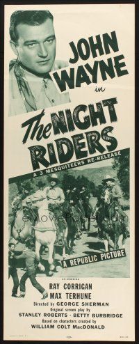 2a466 NIGHT RIDERS insert R53 John Wayne, Doreen McKay, Three Mesquiteers!