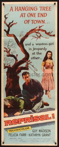 2a540 REPRISAL insert '56 Guy Madison, Felicia Farr, the town went hunting with a rope!