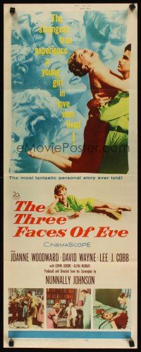 2a720 THREE FACES OF EVE insert '57 David Wayne, Joanne Woodward has multiple personalities!