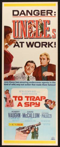 2a730 TO TRAP A SPY insert '66 Robert Vaughn, David McCallum, The Man from UNCLE!