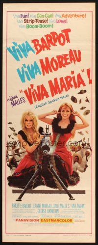 2a773 VIVA MARIA insert '66 Louis Malle, sexiest French babes Brigitte Bardot & Jeanne Moreau!