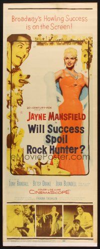 2a809 WILL SUCCESS SPOIL ROCK HUNTER insert '57 super sexy full-length Jayne Mansfield!