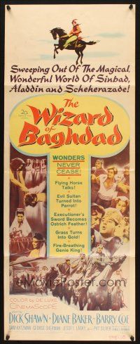 2a815 WIZARD OF BAGHDAD insert '60 Dick Shawn, behold the wonders that never cease!