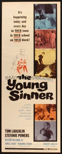 2a829 YOUNG SINNER insert '65 Tom Laughlin pre-Billy Jack, casual sins and careless loves!