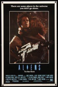 2b032 ALIENS int'l 1sh '86 James Cameron, there are some places in the universe you don't go alone!