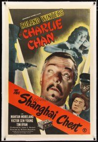 2e315 SHANGHAI CHEST linen 1sh '48 c/u of Roland Winters as Charlie Chan, Mantan Moreland, Sen Yung