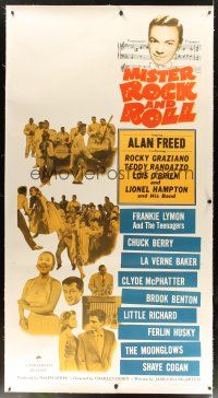 2f055 MISTER ROCK & ROLL linen 3sh '57 musicians Alan Freed, Little Richard, Chuck Berry & more!