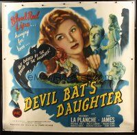 2f029 DEVIL BAT'S DAUGHTER linen 6sh '46 blood red lips hungry for love but cursed by the vampires!