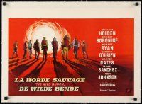 2f379 WILD BUNCH linen Belgian '69 Sam Peckinpah cowboy classic, cool Ray artwork!