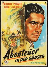 2f273 SON OF FURY linen German R60s different art of Tyrone Power & sexy tropical girls!