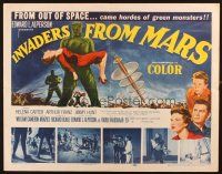 2g060 INVADERS FROM MARS 1/2sh '53 classic, hordes of green monsters from outer space!