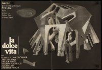 2g076 LA DOLCE VITA Romanian '60 Federico Fellini classic, cool completely different surreal art!