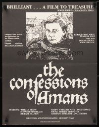 2g029 CONFESSIONS OF AMANS special 17x22 '76 Gregory Nava's movie about medieval Spain!