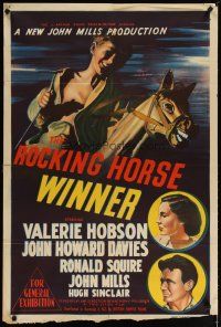 2h206 ROCKING HORSE WINNER Aust 1sh '50 based on the horse racing novel by D.H. Lawrence!