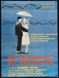 2h127 UMBRELLAS OF CHERBOURG French 1p R80s Catherine Deneuve, directed by Jacques Demy, Chica art