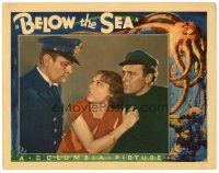 2h052 BELOW THE SEA LC '33 Fay Wray & Ralph Bellamy, great deep sea diver & octopus border art!