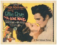 2h043 LOVE MART TC '27 great romantic close up of Billie Dove & Gilbert Roland, New Orleans!