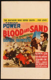 2h132 BLOOD & SAND WC '41 art of matador by Ruano-Llopis + Tyrone Power & Rita Hayworth!