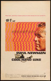 2h139 COOL HAND LUKE WC '67 Paul Newman prison escape classic, cool art by James Bama!