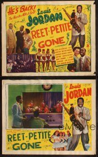 2h088 REET, PETITE & GONE set of 4 LCs '47 Louis Jordan, the maestro witha beat, all-black musical!