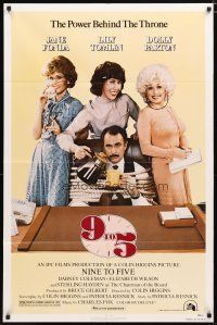 2j010 9 TO 5 1sh '80 Dolly Parton, Jane Fonda & Lily Tomlin w/tied up Dabney Coleman!