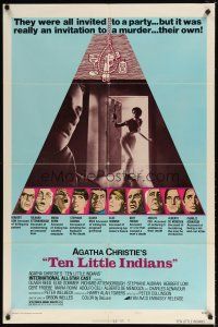 2j037 AND THEN THERE WERE NONE style B 1sh '75 Herbert Lom, Elke Sommer, Ten Little Indians!