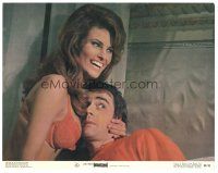 2k304 BEDAZZLED color 11x14 still '68 best c/u of sexy Raquel Welch as Lust holding Dudley Moore!