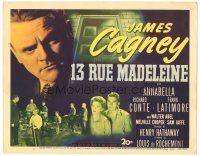 2k067 13 RUE MADELEINE TC '46 James Cagney must stop double agent Richard Conte, Annabella