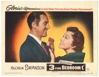 2k259 3 FOR BEDROOM C LC #1 '52 cool image of glamorous Gloria Swanson & James Warren!