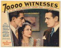 2k261 70,000 WITNESSES LC '32 Dorothy Jordan & Phillip Holmes who is glaring at another man!