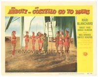 2k264 ABBOTT & COSTELLO GO TO MARS LC #7 '53 Lou Costello & The Miss Universe Contest Beauties!