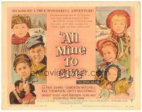 2k072 ALL MINE TO GIVE TC '57 Glynis Johns, Cameron Mitchell, Rex Thompson!