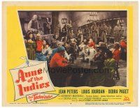 2k285 ANNE OF THE INDIES LC #4 '51 image of Louis Jourdan & pirates, bucaneers & scalawags partying!