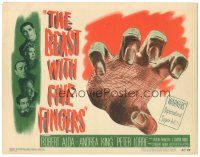 2k084 BEAST WITH FIVE FINGERS TC '47 Peter Lorre, your flesh will creep at the hand that crawls!