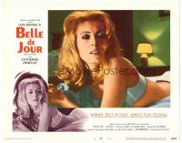 2k306 BELLE DE JOUR LC #4 '68 Luis Bunuel, best c/u of sexy Catherine Deneuve in her underwear!