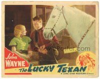 2k028 LUCKY TEXAN LC #6 R40s John Wayne romances pretty Barbara Sheldon as his horse watches!