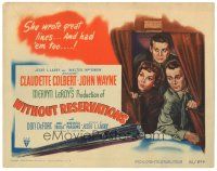 2k010 WITHOUT RESERVATIONS TC '46 John Wayne & Claudette Colbert in World War II!