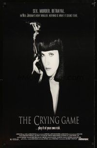 2m175 CRYING GAME 1sh '92 Neil Jordan classic, great image of Miranda Richardson with smoking gun!