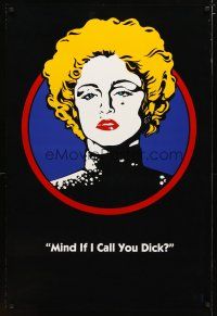 2m204 DICK TRACY teaser 1sh '90 art of Madonna as Breathless Mahoney, Mind if I call you Dick?