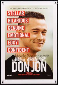 2m214 DON JON teaser DS 1sh '13 huge close-up of Joseph Gordon-Levitt!