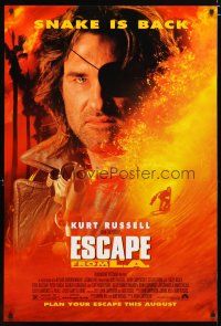 2m237 ESCAPE FROM L.A. advance 1sh '96 John Carpenter, Kurt Russell returns as Snake Plissken!