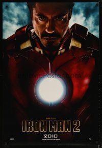 2m392 IRON MAN 2 teaser DS 1sh '10 Marvel, Robert Downey Jr in title role!