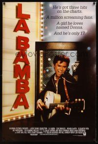 2m417 LA BAMBA int'l 1sh '87 rock and roll, Lou Diamond Phillips as Ritchie Valens!