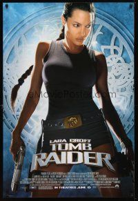 2m422 LARA CROFT TOMB RAIDER advance 1sh '01 sexy Angelina Jolie, from popular video game!