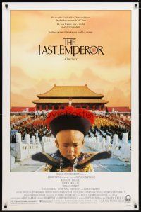 2m424 LAST EMPEROR 1sh '87 Bernardo Bertolucci epic, image of young Chinese emperor w/army!
