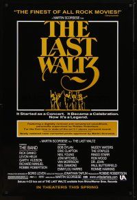 2m425 LAST WALTZ advance DS 1sh R02 Martin Scorsese, a rock concert that became a celebration!