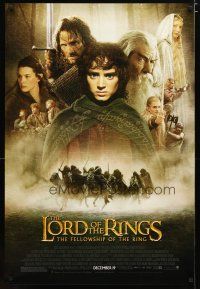 2m449 LORD OF THE RINGS: THE FELLOWSHIP OF THE RING advance 1sh '01 montage image of top cast!