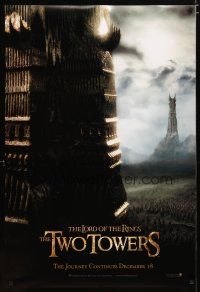 2m456 LORD OF THE RINGS: THE TWO TOWERS teaser DS 1sh '02 Peter Jackson epic, J.R.R. Tolkien!