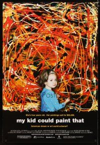 2m517 MY KID COULD PAINT THAT DS 1sh '07 Amir Bar-Lev, image of child painter Marla Olmstead!